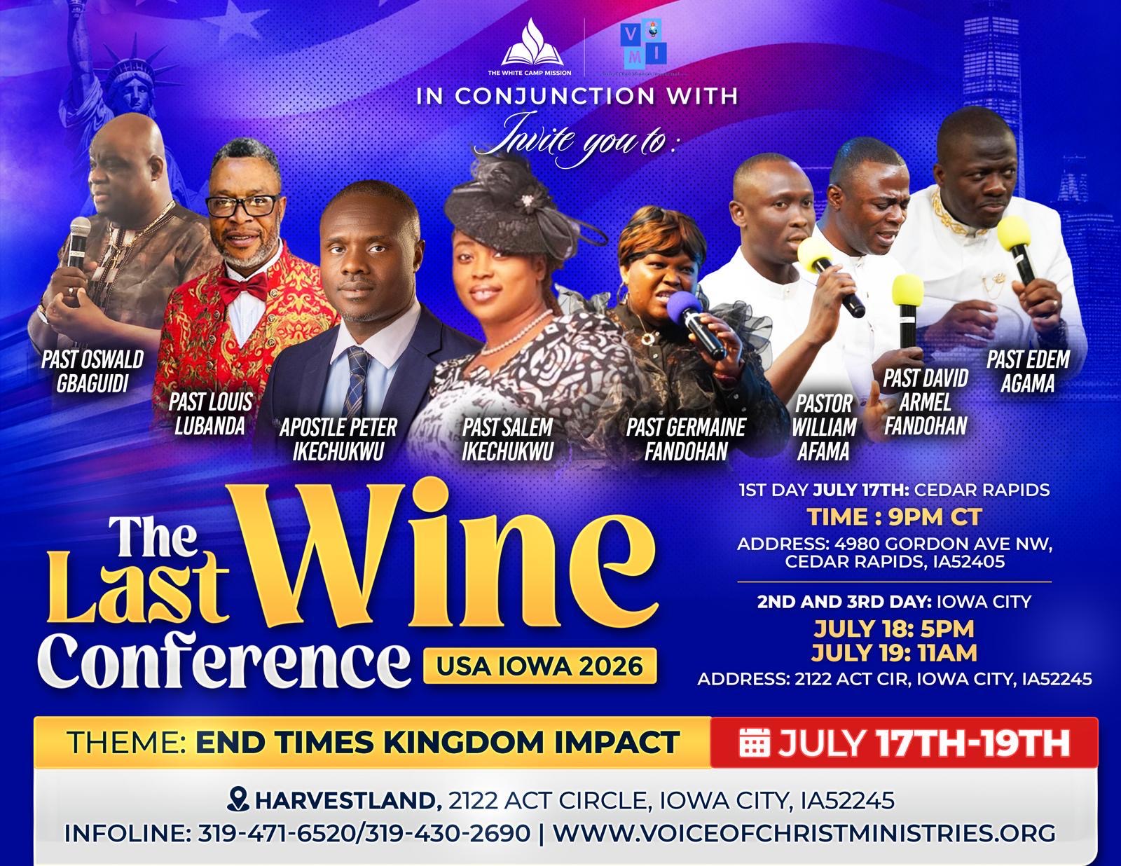 Last Wine conference 2026 flyer 1